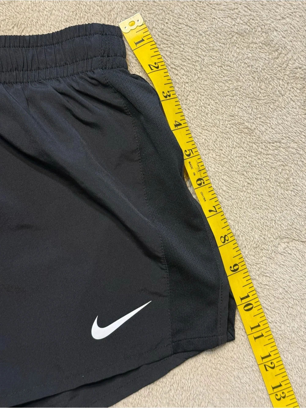Nike Girls Youth Large Black Dri-FIT Athletic Shorts